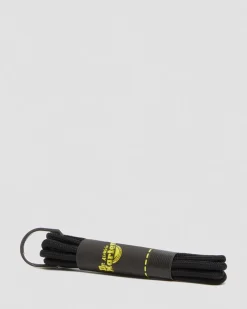 Dr. Martens Accessories|Laces*26 Inch Round Shoe Laces (3-Eye) in Black Black — Cotton
