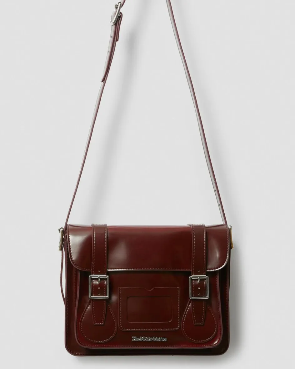 Dr. Martens Accessories|Accessories*11 Inch Vegan Messenger Bag in Cherry Red Cherry Red — Oxford Rub Off