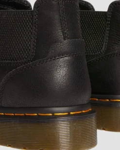Dr. Martens Last Chance Styles*2976 Lo Rogue Leather Chelsea Boots in Black Black — AR Rogue