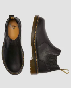 Dr. Martens Last Chance Styles*2976 Lo Rogue Leather Chelsea Boots in Black Black — AR Rogue