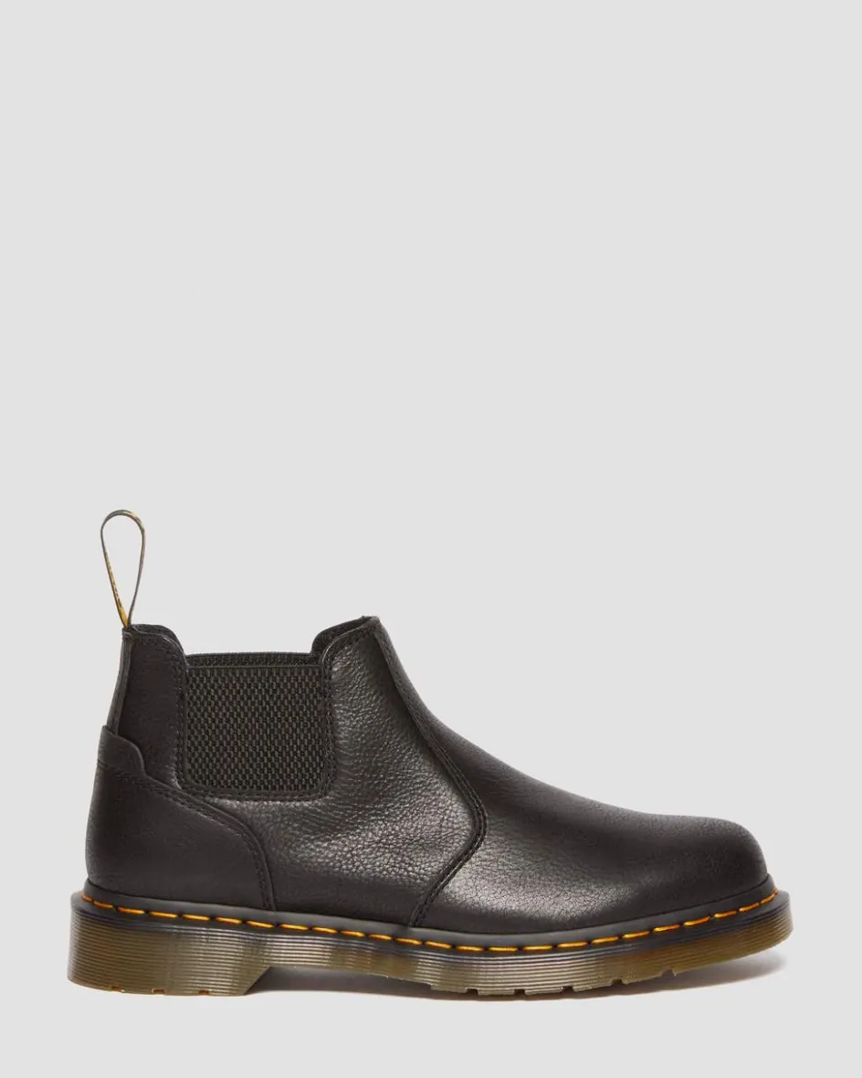 Dr. Martens Last Chance Styles*2976 Lo Rogue Leather Chelsea Boots in Black Black — AR Rogue