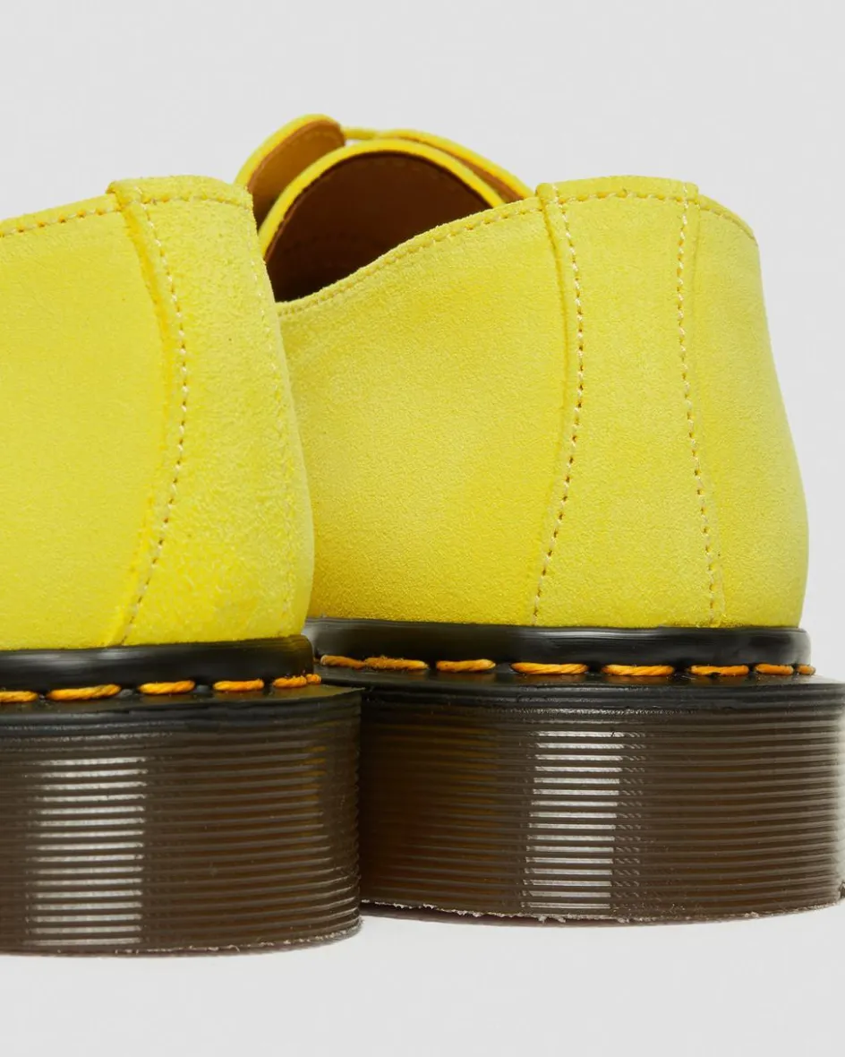 Dr. Martens Last Chance Styles|Last Chance Styles*1461 Made in England Buck Suede Oxford Shoes in Yellow Yellow — Buck Suede