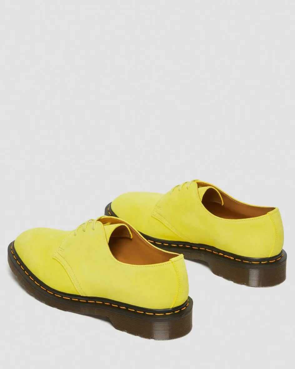 Dr. Martens Last Chance Styles|Last Chance Styles*1461 Made in England Buck Suede Oxford Shoes in Yellow Yellow — Buck Suede