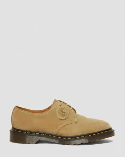 Dr. Martens Last Chance Styles|Last Chance Styles*1461 Made in England Buck Suede Oxford Shoes in Beige Beige — Buck Suede