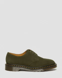Dr. Martens Last Chance Styles|Last Chance Styles*1461 Made in England Buck Suede Oxford Shoes in Green Green — Buck Suede
