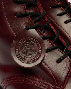 Dr. Martens New And Featured|Boots*1460 Made In England Classic Calf Leather Boots in Burgundy Burgundy — Classic Calf