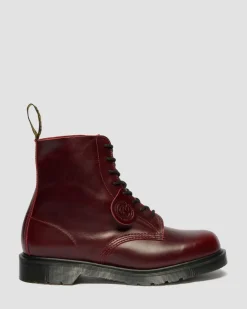 Dr. Martens New And Featured|Boots*1460 Made In England Classic Calf Leather Boots in Burgundy Burgundy — Classic Calf