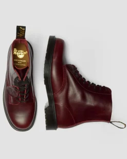 Dr. Martens New And Featured|Boots*1460 Made In England Classic Calf Leather Boots in Burgundy Burgundy — Classic Calf