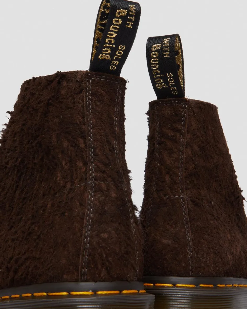 Dr. Martens Last Chance Styles|Last Chance Styles*101 Made in England Hardware Suede Ankle Boots in DARK BROWN