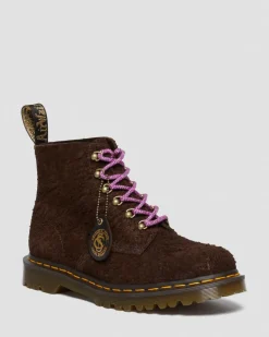 Dr. Martens Last Chance Styles|Last Chance Styles*101 Made in England Hardware Suede Ankle Boots in DARK BROWN