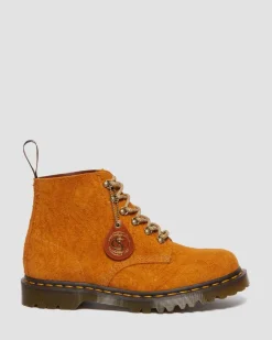 Dr. Martens Last Chance Styles|Last Chance Styles*101 Made in England Hardware Suede Ankle Boots in BURNT YELLOW