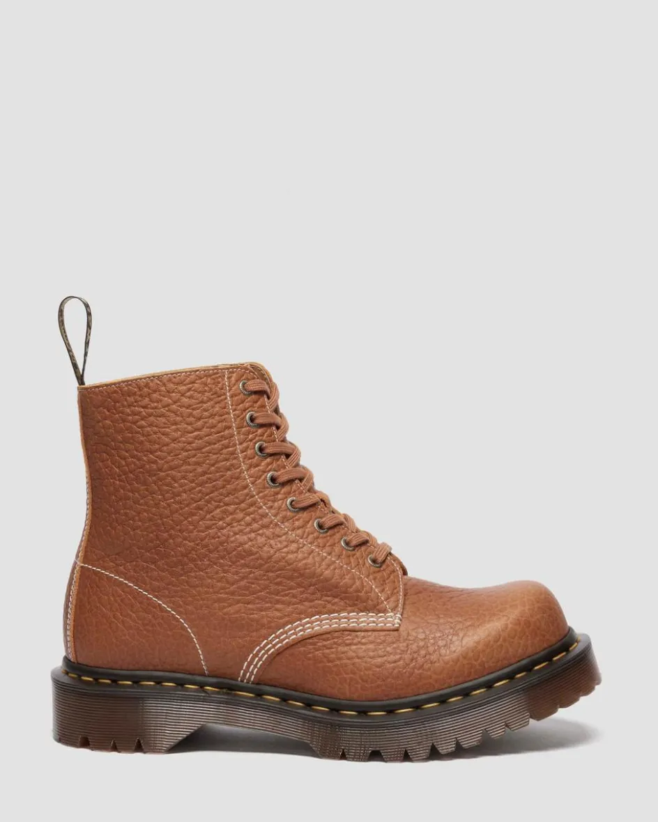 Dr. Martens Last Chance Styles|Last Chance Styles*1460 Made In England Soft Boa Embossed Leather Bump Toe Boots in DESERT TAN