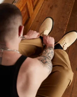Dr. Martens Last Chance Styles|Last Chance Styles*1461 Made in England Suede Oxford Shoes in Mustard Mustard — Reverse Grain Suede