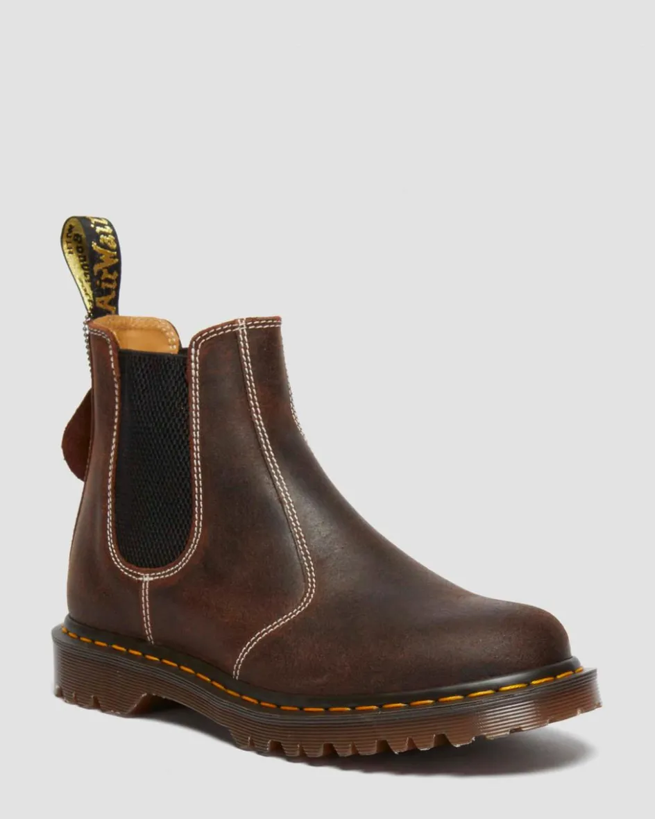 Dr. Martens Last Chance Styles*2976 Made in England Wax Commander Chelsea Boots in Brown Brown — Wax Commander