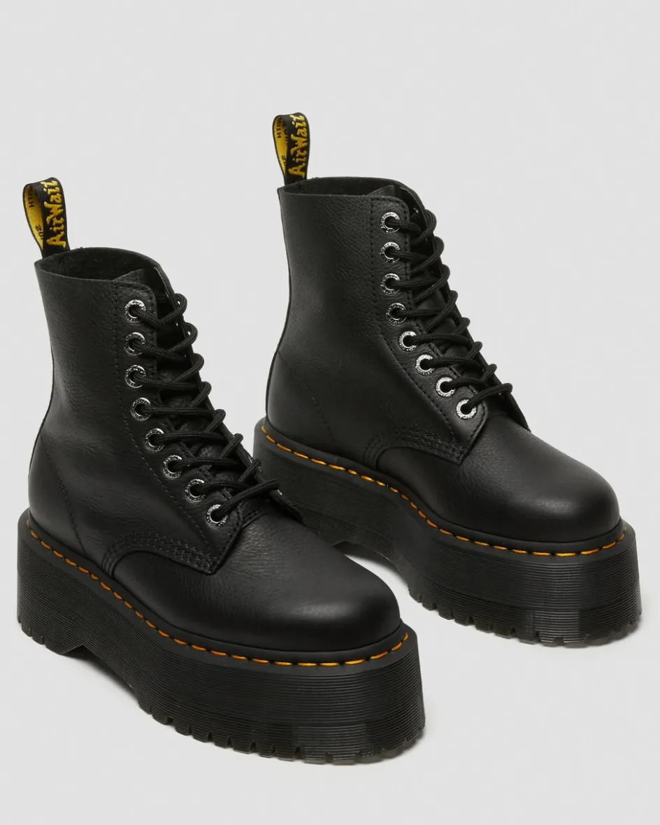 Dr. Martens Originals|New And Featured*1460 Max Leather Platform Boots in Black Black — Pisa