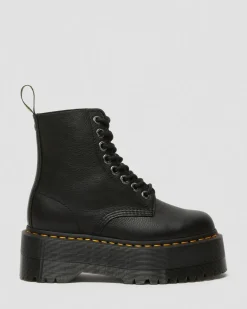 Dr. Martens Originals|New And Featured*1460 Max Leather Platform Boots in Black Black — Pisa