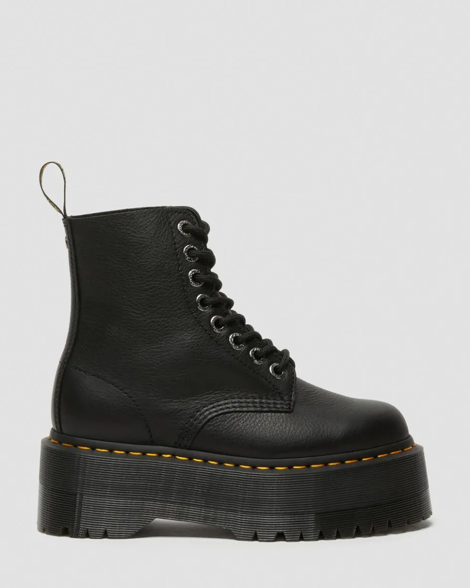 Dr. Martens Originals|New And Featured*1460 Max Leather Platform Boots in Black Black — Pisa
