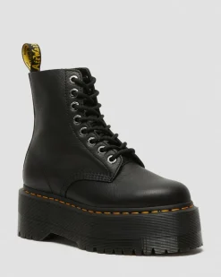 Dr. Martens Originals|New And Featured*1460 Max Leather Platform Boots in Black Black — Pisa