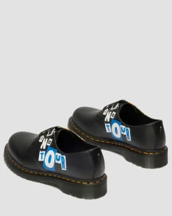 Dr. Martens Shoes|New And Featured*1461 Metallica Shoes in White WHITE+MULTI — Backhand+Metallica Damage Tour Print
