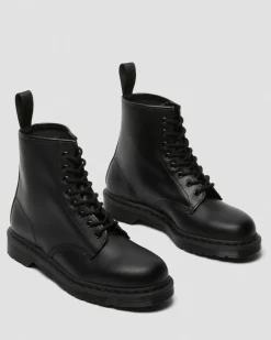 Dr. Martens Originals|New And Featured*1460 Mono Smooth Leather Lace Up Boots in Black Black — Smooth Leather
