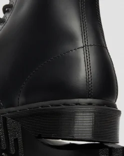 Dr. Martens Originals|New And Featured*1460 Mono Smooth Leather Lace Up Boots in Black Black — Smooth Leather