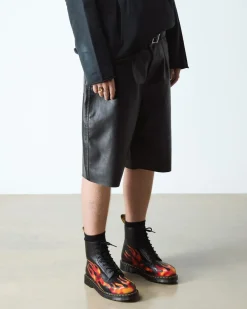 Dr. Martens Last Chance Styles|Last Chance Styles*1460 PASCAL in Black BLACK+VIBRANT RED+DMS YELLOW