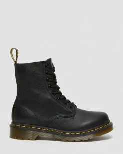 Dr. Martens Originals|New And Featured*1460 Pascal Virginia leather boots in Black Black — Virginia
