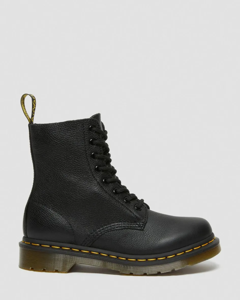 Dr. Martens Originals|New And Featured*1460 Pascal Virginia leather boots in Black Black — Virginia