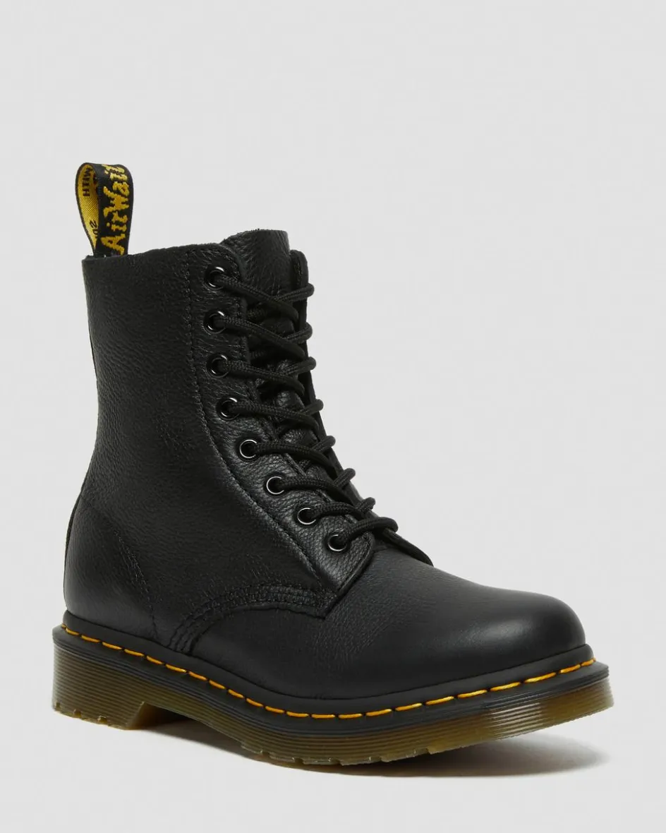 Dr. Martens Originals|New And Featured*1460 Pascal Virginia leather boots in Black Black — Virginia