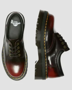 Dr. Martens Originals|Shoes*8053 Quad Arcadia Leather Platform Shoes in Cherry Red Arcadia Cherry Red Arcadia — Arcadia