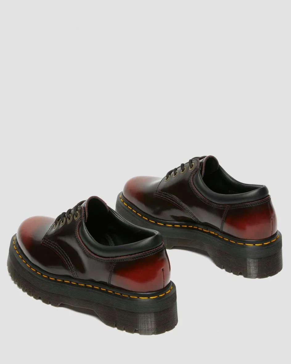 Dr. Martens Originals|Shoes*8053 Quad Arcadia Leather Platform Shoes in Cherry Red Arcadia Cherry Red Arcadia — Arcadia