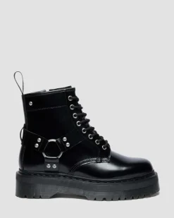 Dr. Martens Last Chance Styles|Last Chance Styles*1460 Quad Harness in Black Black — Analine