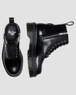 Dr. Martens Last Chance Styles|Last Chance Styles*1460 Quad Harness in Black Black — Analine