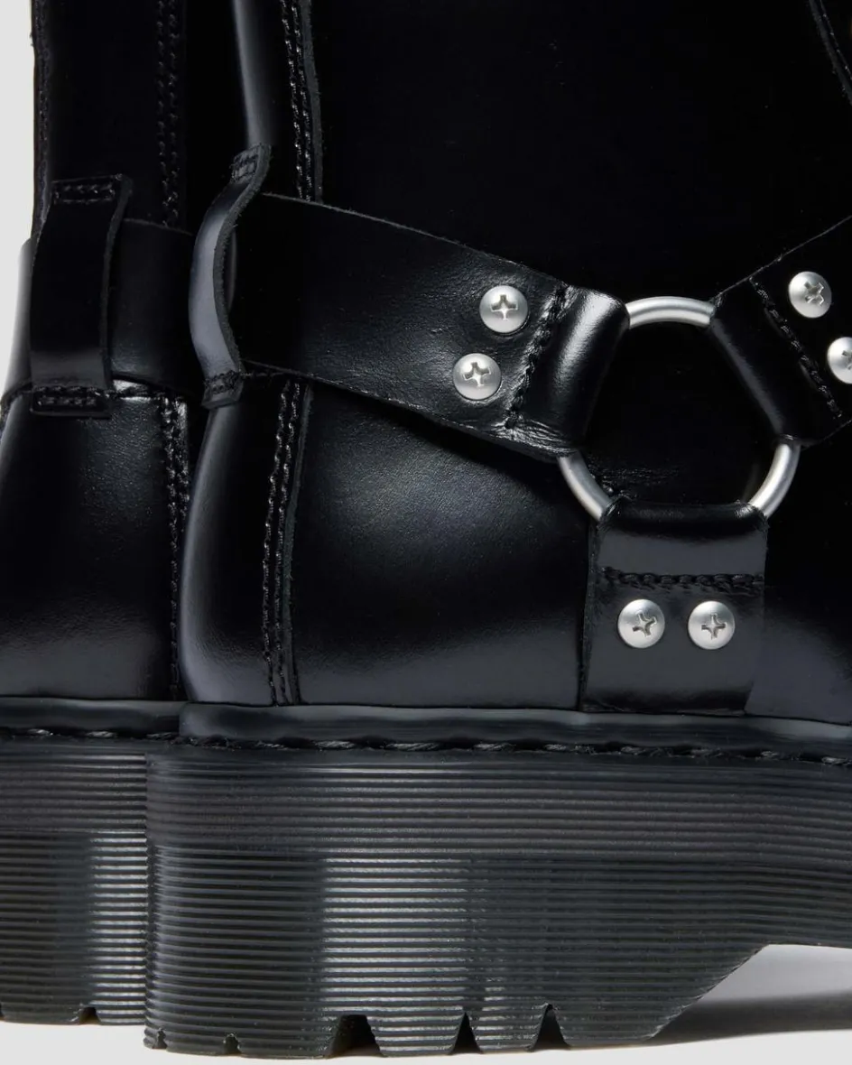 Dr. Martens Last Chance Styles|Last Chance Styles*1460 Quad Harness in Black Black — Analine