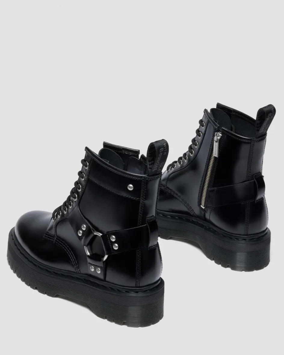 Dr. Martens Last Chance Styles|Last Chance Styles*1460 Quad Harness in Black Black — Analine