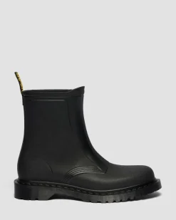 Dr. Martens New And Featured|Boots*1460 Rain Waterproof Boots in Black Pvc Black PVC — PVC