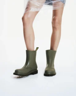Dr. Martens Boots|Chelsea Boots*1460 Rain Waterproof Boots in Dms Olive DMS OLIVE — PVC