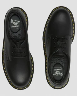 Dr. Martens Slip Resistant|Shoes*1461 Slip Resistant Leather Oxford Shoes in Black Black — Industrial Full Grain