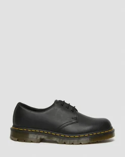 Dr. Martens Slip Resistant|Shoes*1461 Slip Resistant Leather Oxford Shoes in Black Black — Industrial Full Grain