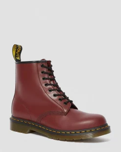 Dr. Martens Originals|New And Featured*1460 Smooth Leather Lace Up Boots in Cherry Red Cherry Red — Smooth Leather