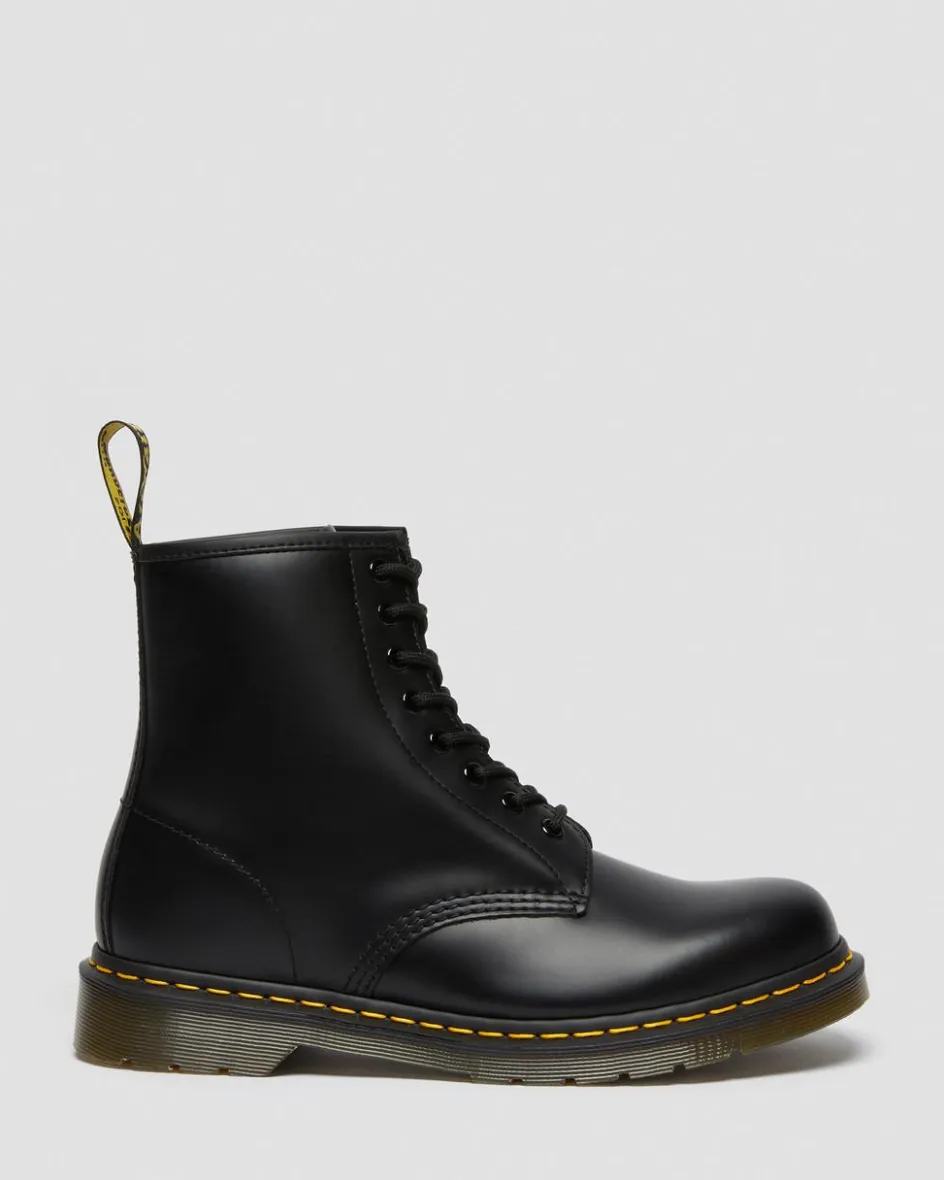 Dr. Martens Originals|New And Featured*1460 Smooth Leather Lace Up Boots in Black Black — Smooth Leather