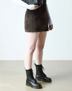 Dr. Martens Originals|Tall And Knee High Boots*1490 Smooth Leather Mid Calf Boots in Black Black — Smooth Leather