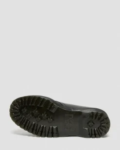 Dr. Martens Stand Tall: Platform Shoes|Shoes*1461 Smooth Leather Platform Shoes in Black Black — Polished Smooth