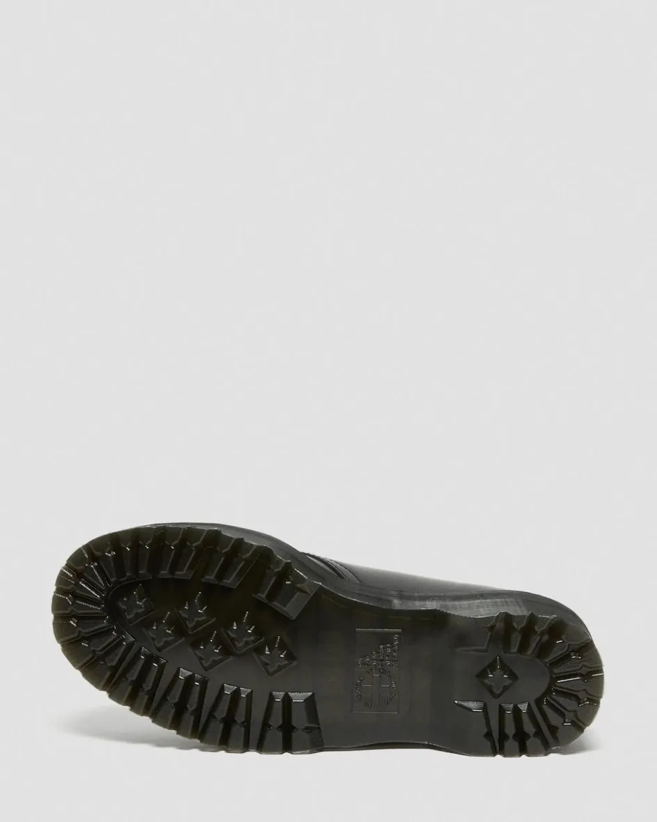 Dr. Martens Stand Tall: Platform Shoes|Shoes*1461 Smooth Leather Platform Shoes in Black Black — Polished Smooth