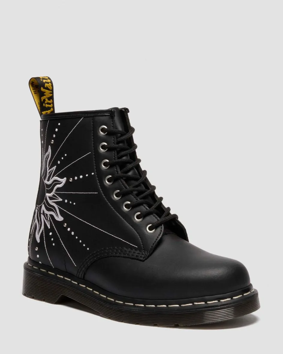 Dr. Martens Last Chance Styles|Last Chance Styles*1460 Solar Flare Reclaimed Leather Boots in Black Black — Genix Nappa