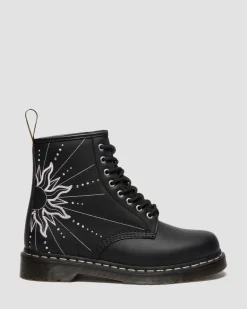 Dr. Martens Last Chance Styles|Last Chance Styles*1460 Solar Flare Reclaimed Leather Boots in Black Black — Genix Nappa