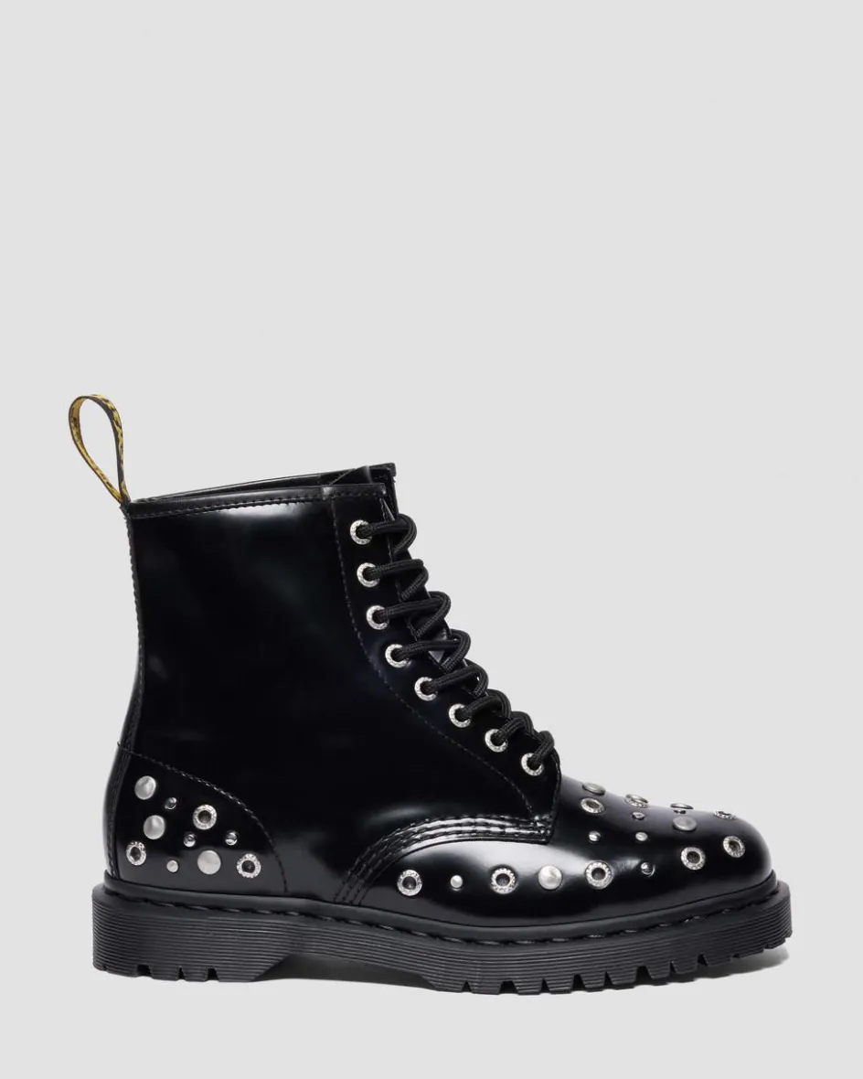 Dr. Martens Last Chance Styles|Last Chance Styles*1460 Studded Buttero Leather Boots in Black Buttero BLACK BUTTERO — Buttero