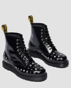 Dr. Martens Last Chance Styles|Last Chance Styles*1460 Studded Buttero Leather Boots in Black Buttero BLACK BUTTERO — Buttero