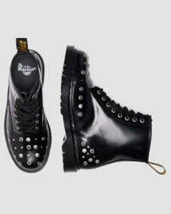 Dr. Martens Last Chance Styles|Last Chance Styles*1460 Studded Buttero Leather Boots in Black Buttero BLACK BUTTERO — Buttero