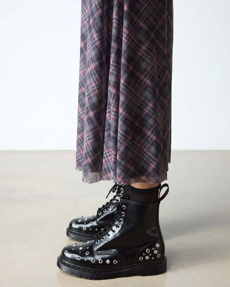 Dr. Martens Last Chance Styles|Last Chance Styles*1460 Studded Buttero Leather Boots in Black Buttero BLACK BUTTERO — Buttero